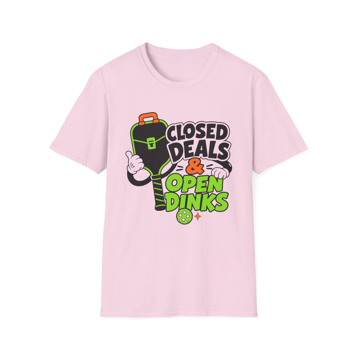 Closed Deals & Open Dinks Paddle T-Shirt