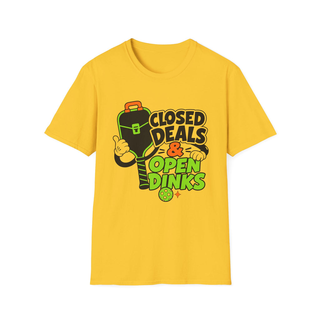 Closed Deals & Open Dinks Paddle T-Shirt
